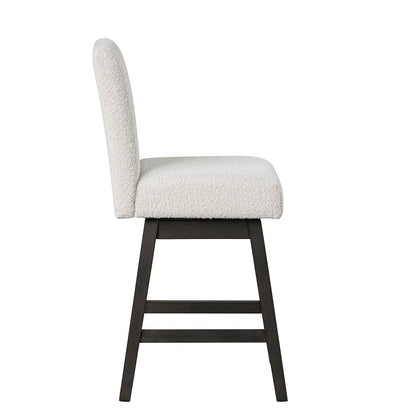 High Line 5-Pc Counter Table Set with Swivel Chairs, White
