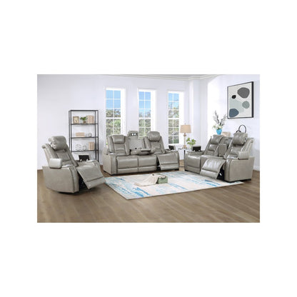 Breckenridge Console Loveseat W/ Pwr Fr & Hr-Lt Gray