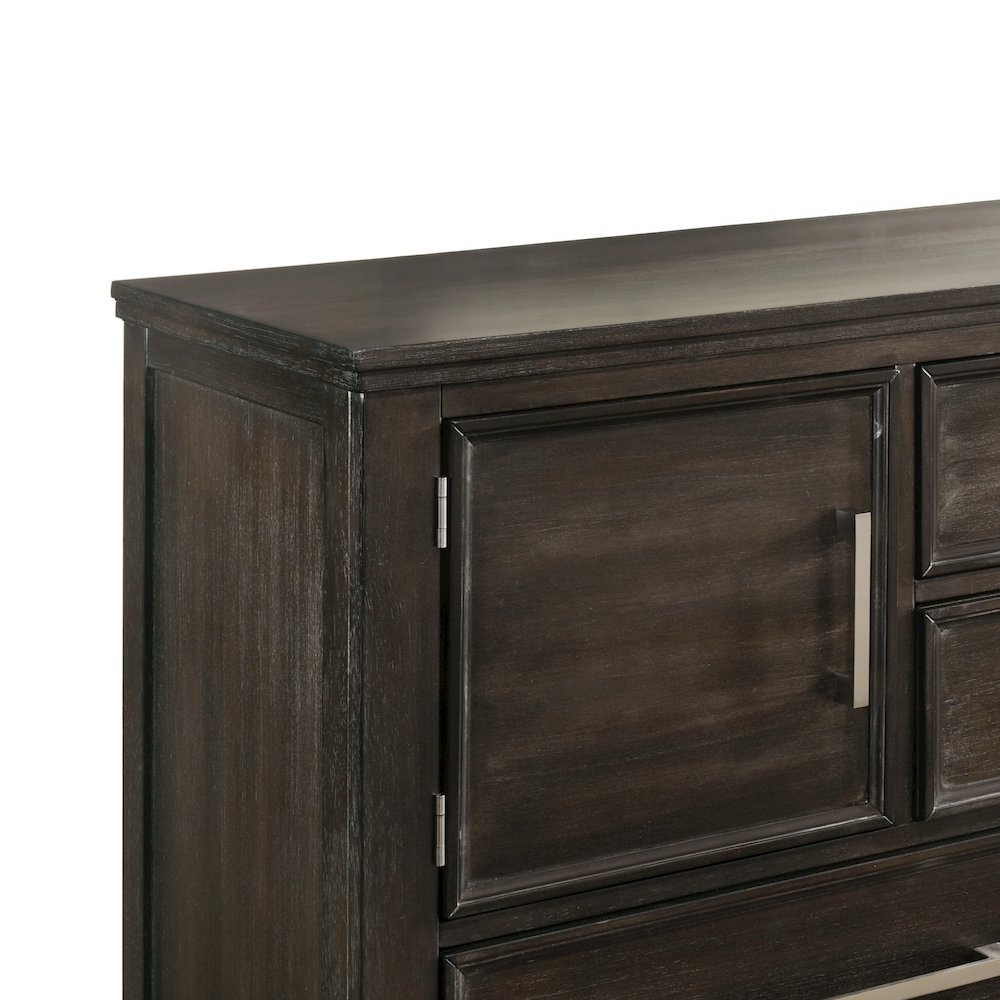 Andover 3-Pc Wood Bedroom Set with Dresser in Nutmeg