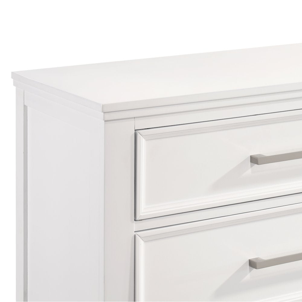 Andover 3-Pc Wood Bedroom Set with Chest in White