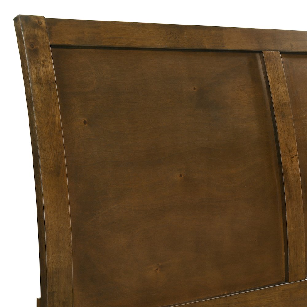 Ballard Wood Queen Panel Bed in Walnut Brown