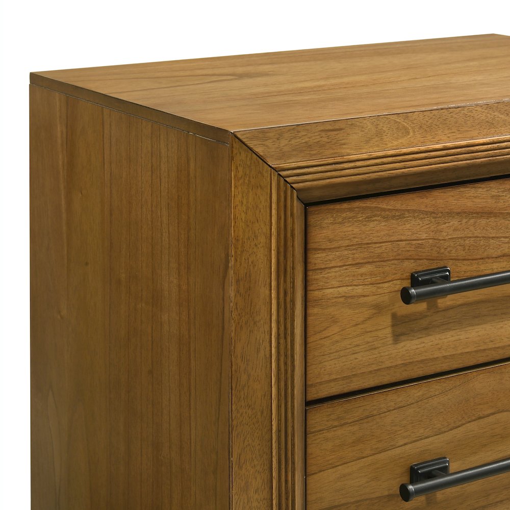 Talcott Wood 2-Drawer Nightstand in Honey/Brown