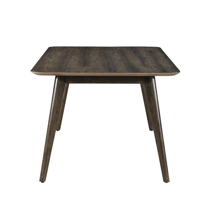 Rex 5-Piece Wood Rectangle Dining Set, Walnut