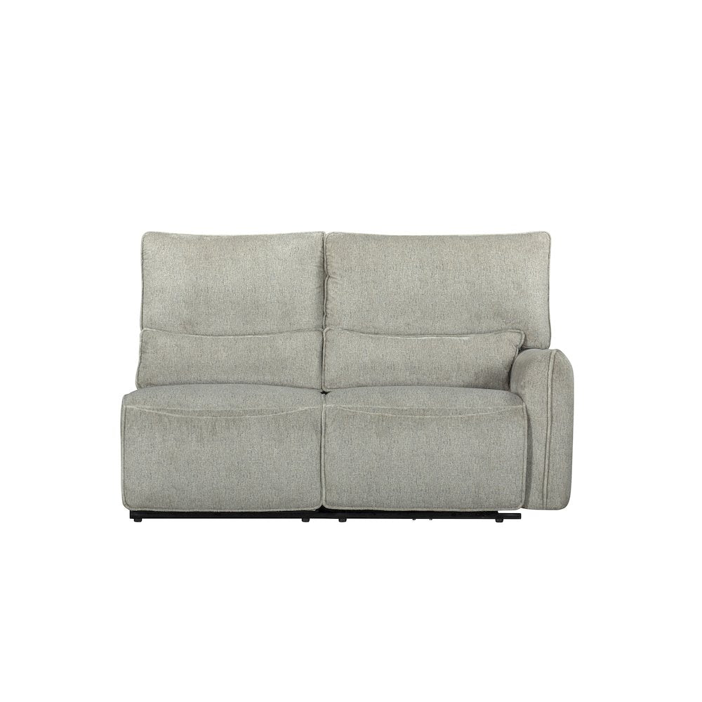 Remsen 3-Piece Polyester Fabric Manual Sectional in Latte