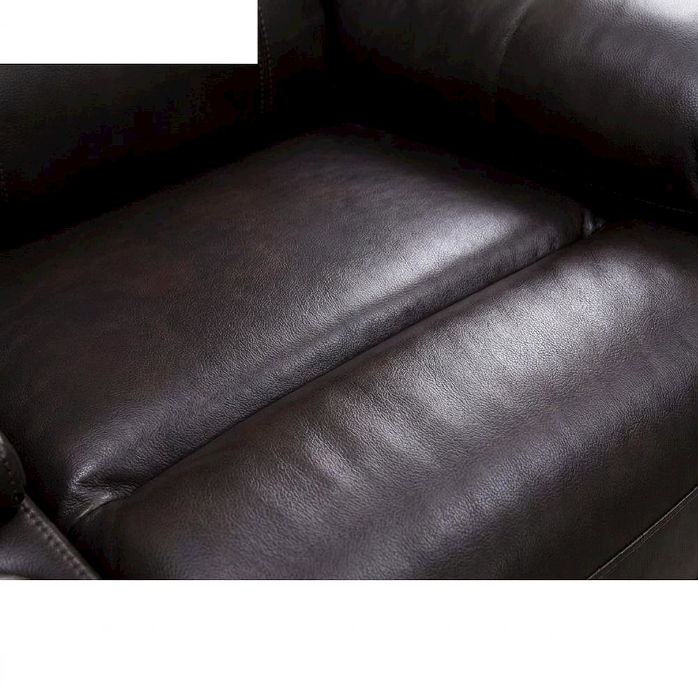 Upholstered Console Loveseat with Power Reclining for Living Room, Brown