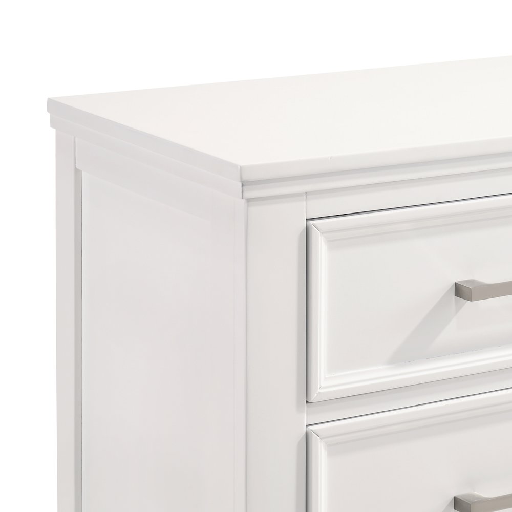 Andover Wood Nightstand in White (Set of 2)