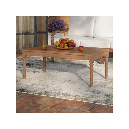 Savannah 47" Wood Patio Coffee Table in Natural