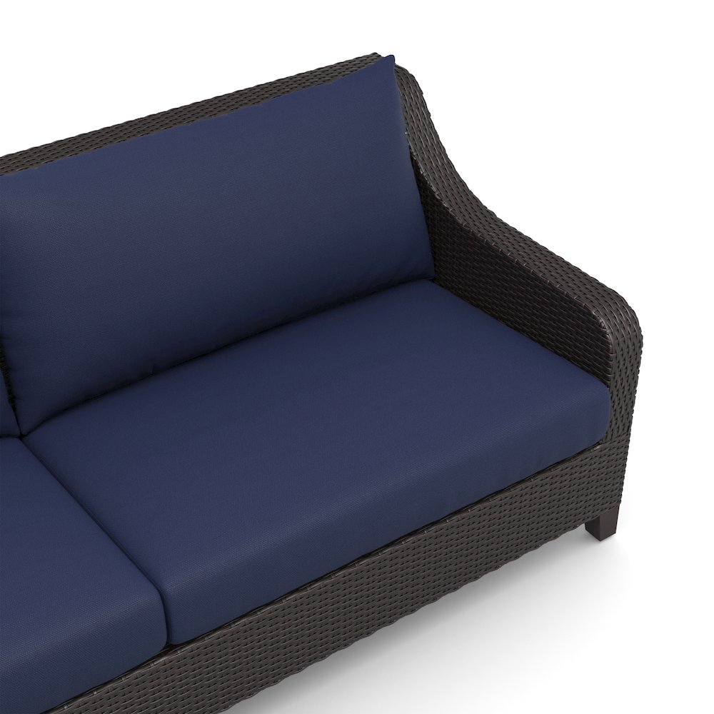 Skye 2 Pc Sofa And Slat Top Coffee Table Set-Blue