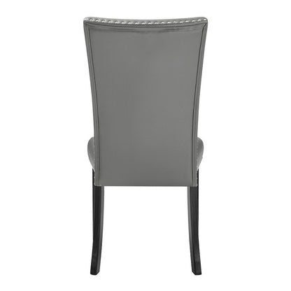 Lyra Wood Dining Chair in Gray (Set of 4)