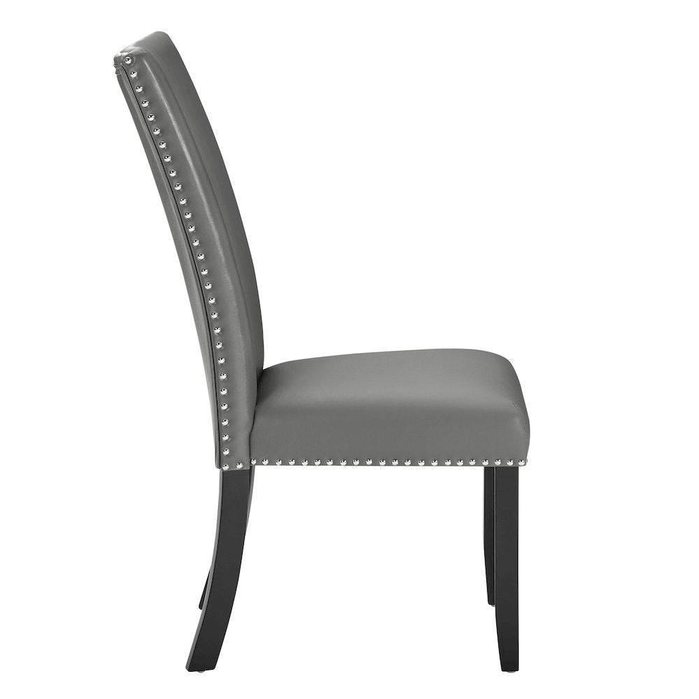Lyra Wood Dining Chair in Gray (Set of 4)