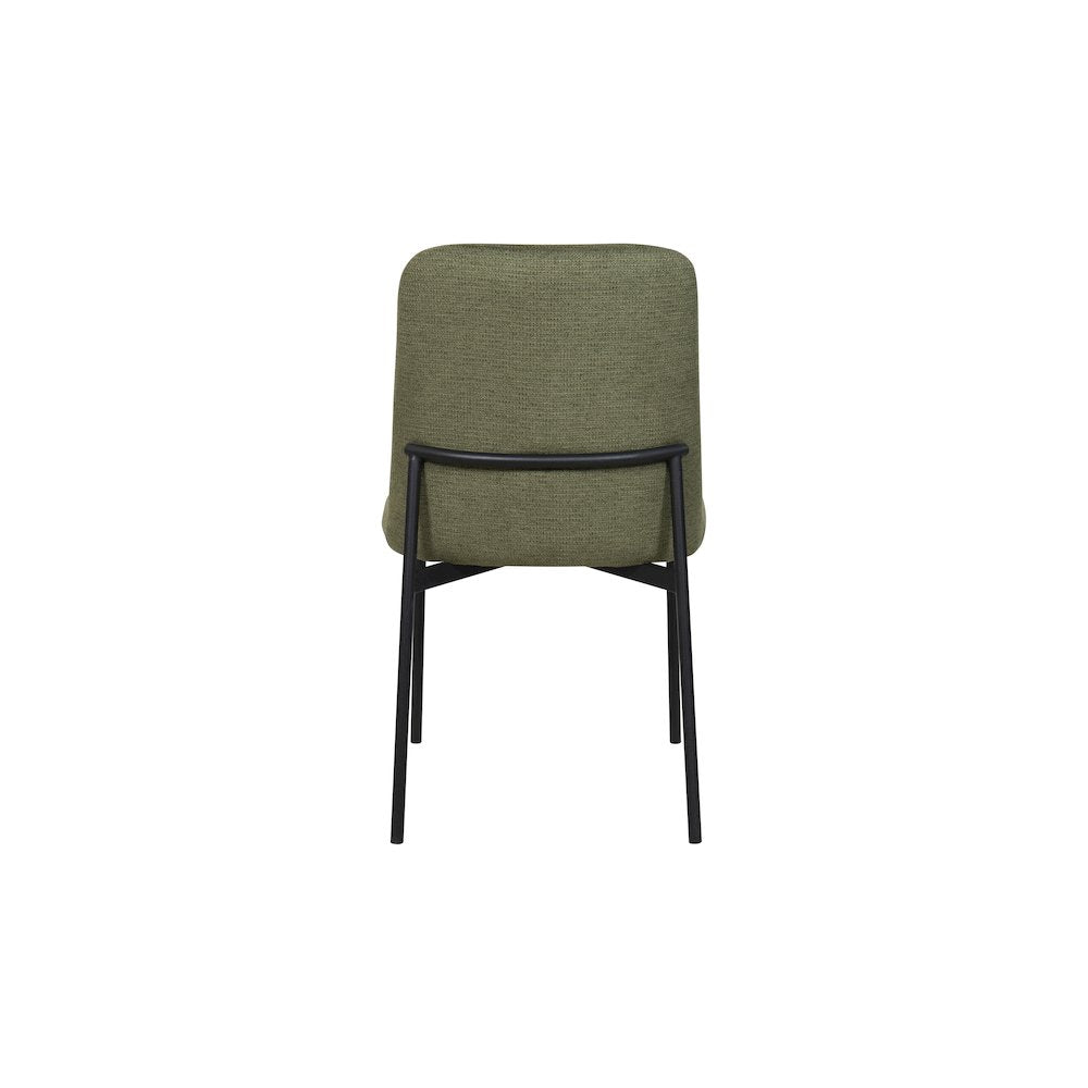 Erik Metal & Fabric Side Chair (Set of 2), Green