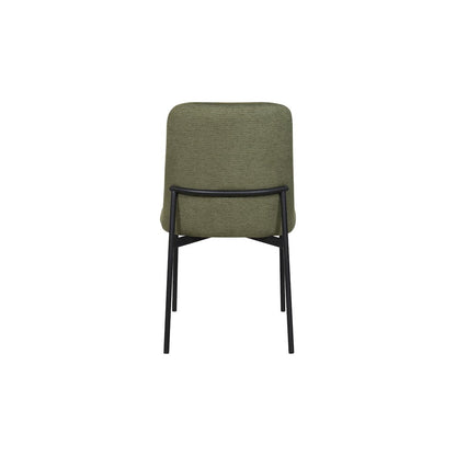 Erik Metal & Fabric Side Chair (Set of 2), Green