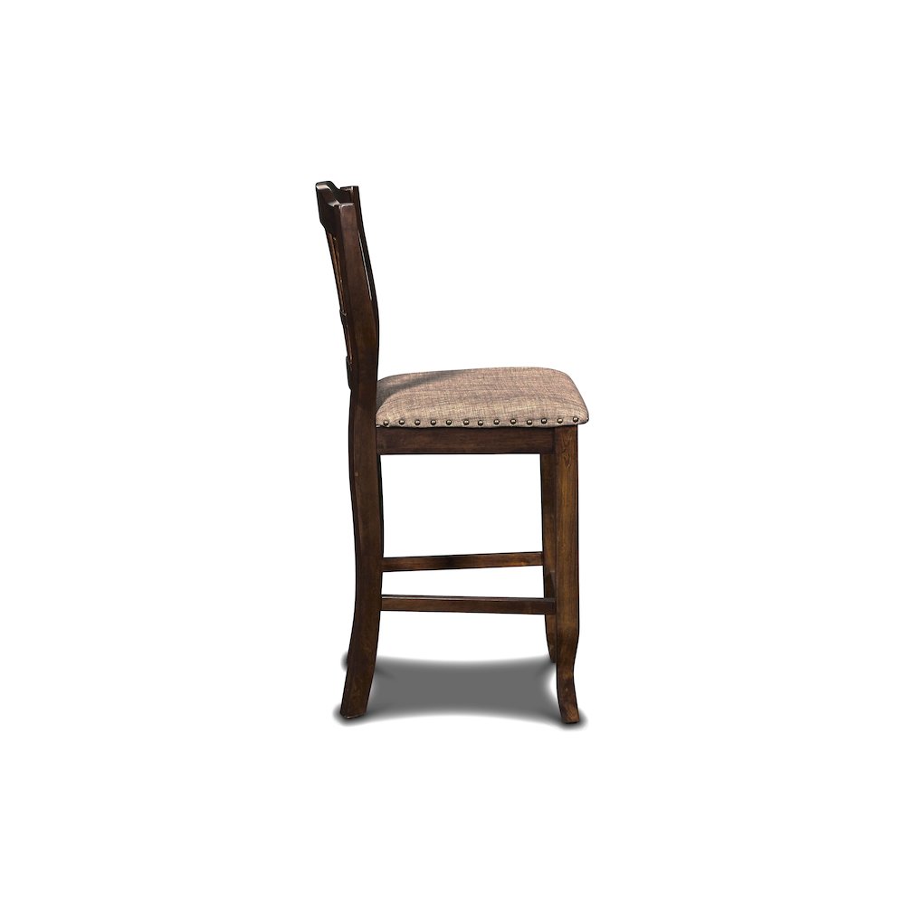 Bixby Wood Counter Chair in Espresso Brown (Set of 4)