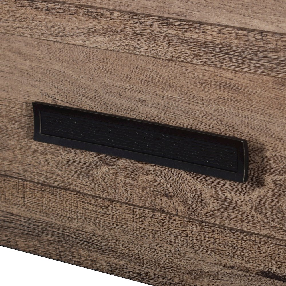 Coventry Hall Wood 5-Drawer Chest in Pecan
