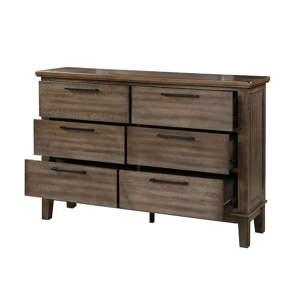 Cagney 3-Pc Wood Bedroom Set with Dresser in Vintage