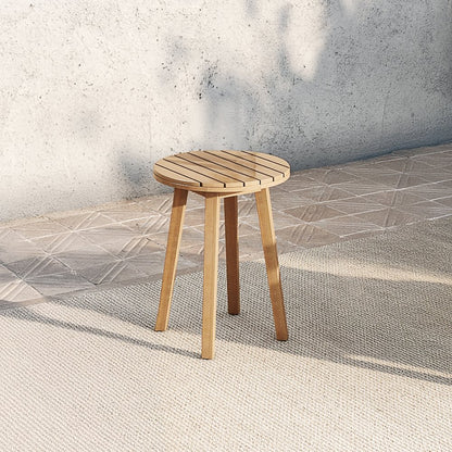 Wesley Wood Patio End Table in Natural