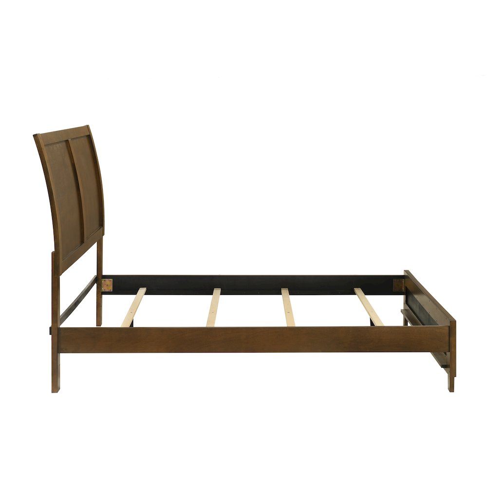 Ballard Wood Queen Panel Bed in Walnut Brown