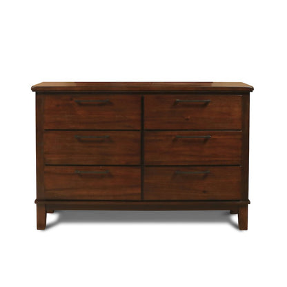 Cagney 3-Pc Wood Bedroom Set with Dresser in Chestnut