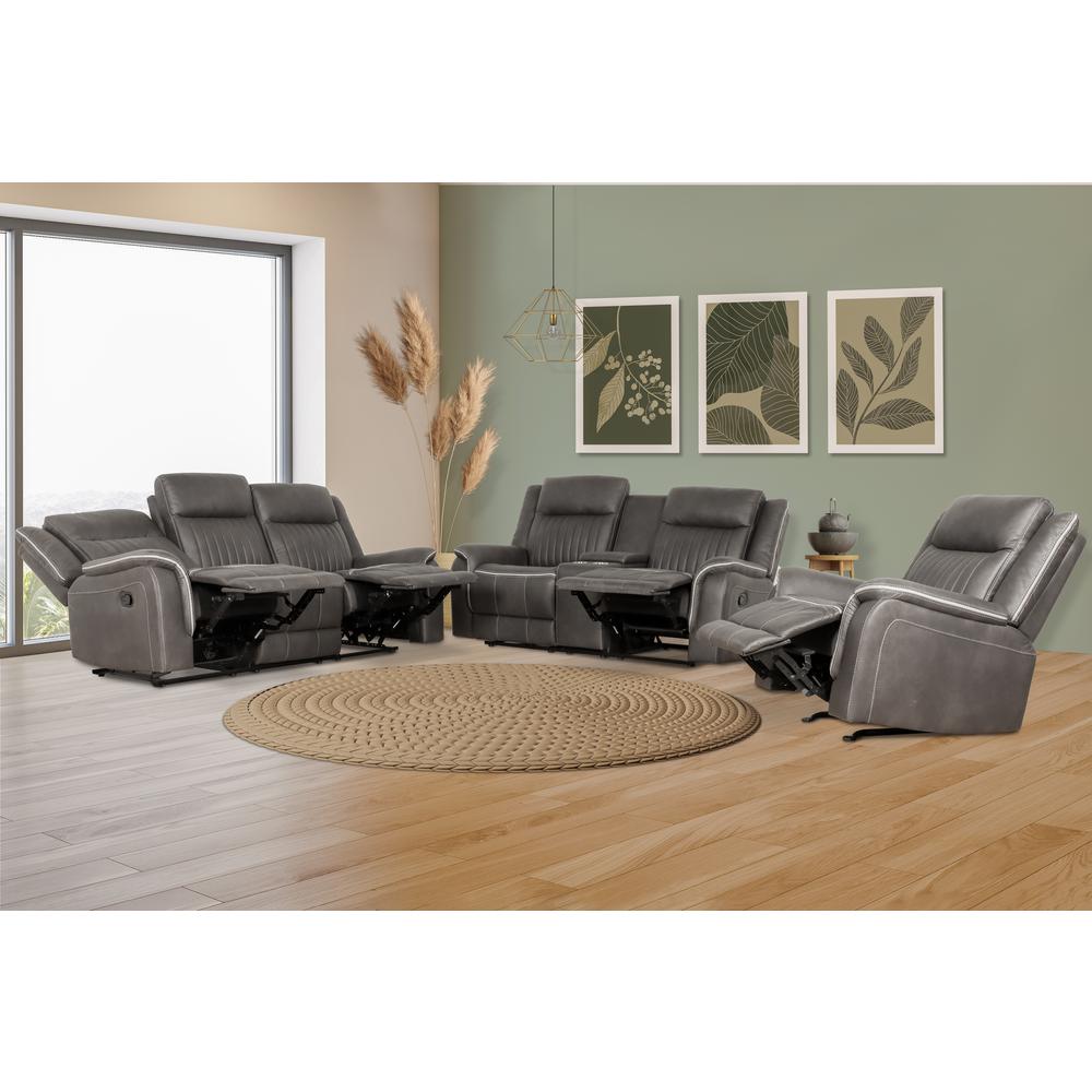Enzo  Glider Recliner- Gray