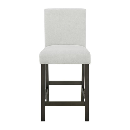 Carissa Wood Counter Chair in Stone (Set of 2)