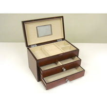 Bellissimo Collection, Genoa jewelry box10w x 6d x 6.5h, dark cherry