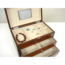 Bellissimo Collection, Genoa jewelry box10w x 6d x 6.5h, dark cherry