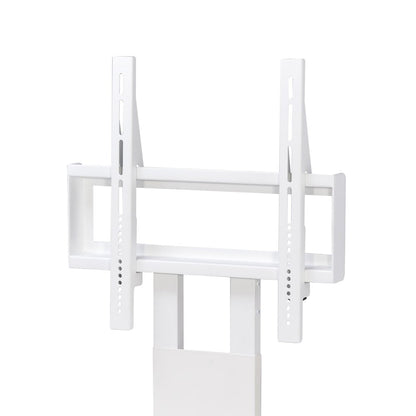 TV Stand with Mount with Two Shelves, Adjustable, in White