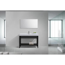 Cisco 48" Stainless Steel Console with Acrylic Sink - Matt Black