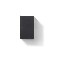 14" Wide by 24" High Linen Side Cabinet With One Door in Black Wood Finish
