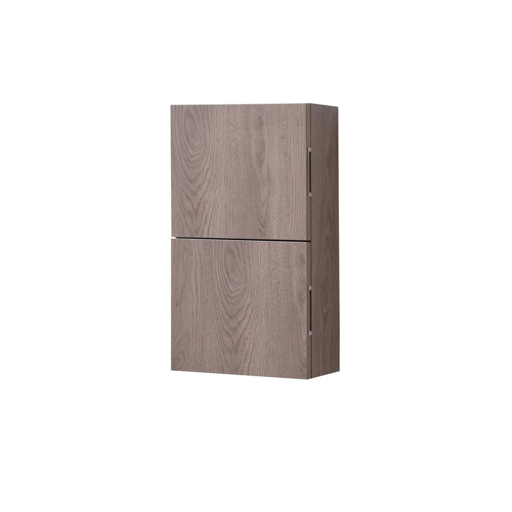 14" Wide by 24" High Linen Side Cabinet With One Door in Butternut Wood Finish