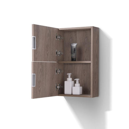 14" Wide by 24" High Linen Side Cabinet With One Door in Butternut Wood Finish