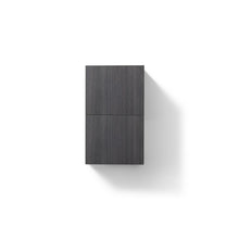14" Wide by 24" High Linen Side Cabinet With One Door in High Gloss Gray Oak