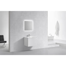 Balli 24'' Wall Mount Modern Bathroom Vanity in Gloss White Finish