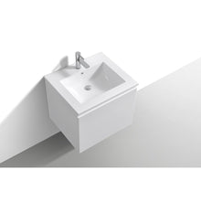 Balli 24'' Wall Mount Modern Bathroom Vanity in Gloss White Finish