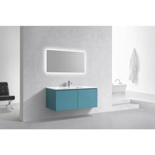 Balli 48'' Single Sink Wall Mount Modern Bathroom Vanity in Teal Green Finish