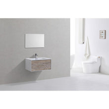 Divario 30" Nature Wood Wall Mount Modern Bathroom Vanity