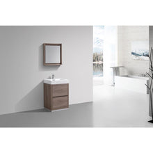 Bliss 24" Butternut Free Standing Modern Bathroom Vanity