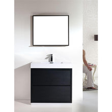 Bliss 36" Black Free Standing Modern Bathroom Vanity