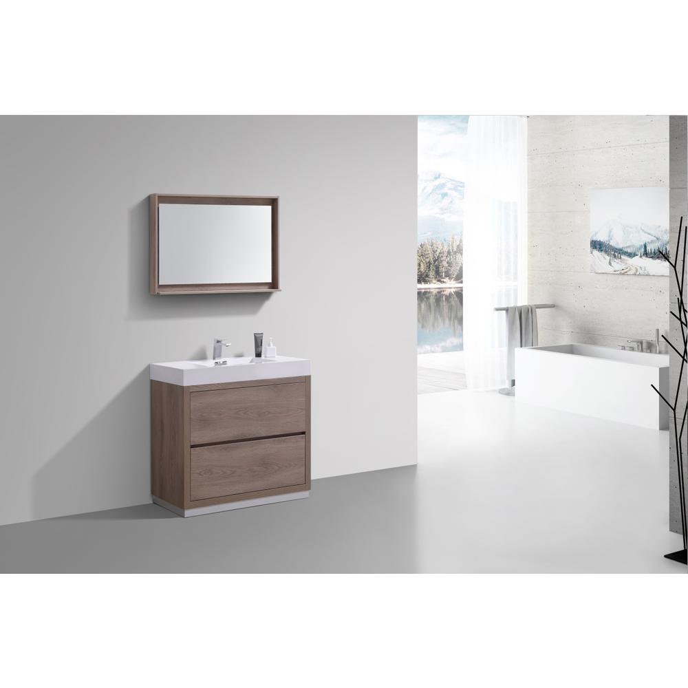 Bliss 36" Butternut  Free Standing Modern Bathroom Vanity