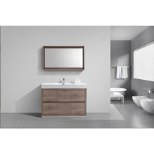 Bliss 48" Butternut Free Standing Modern Bathroom Vanity