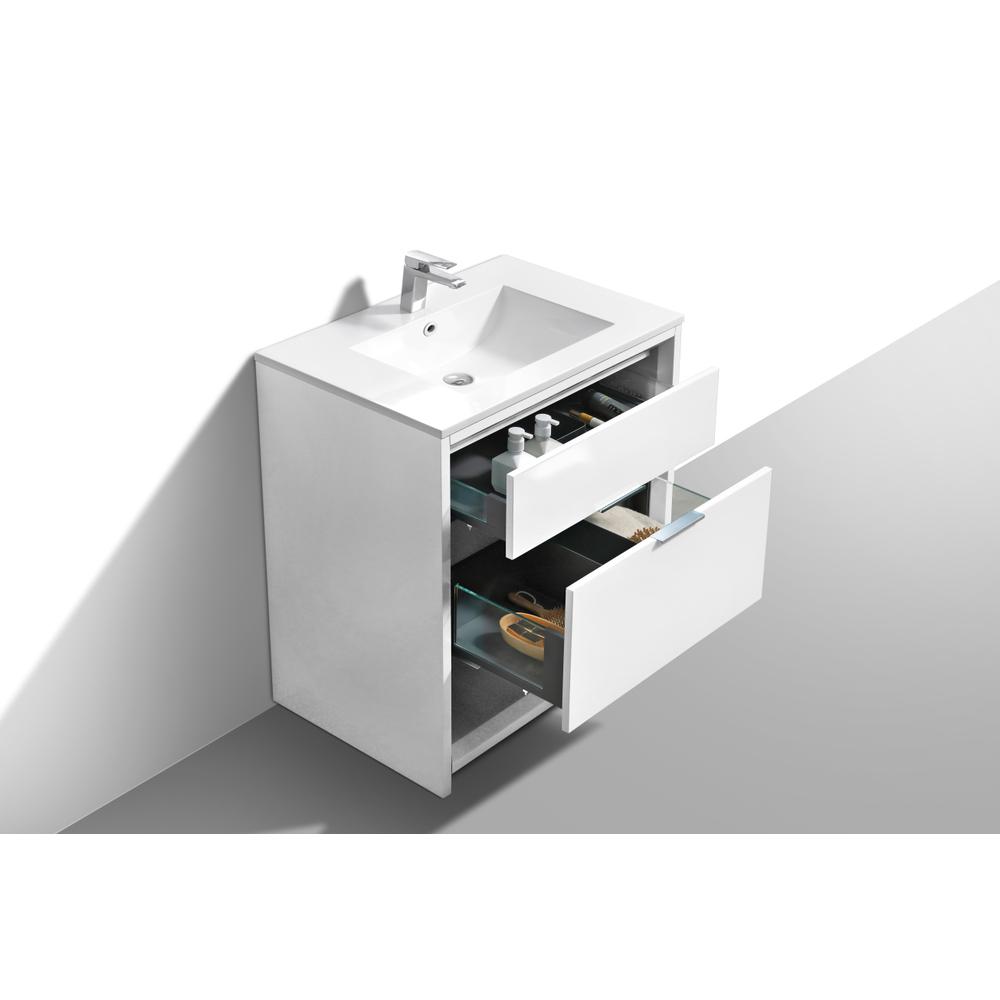 NUDO 32″ Modern bathroom Vanity in Gloss White Finish