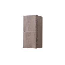 12" Wide by 24" High Linen Side Cabinet With Two Doors in Butternut Wood Finish