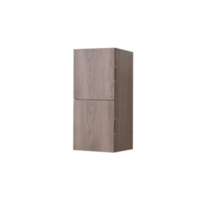 12" Wide by 24" High Linen Side Cabinet With Two Doors in Butternut Wood Finish