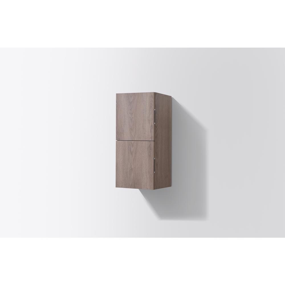 12" Wide by 24" High Linen Side Cabinet With Two Doors in Butternut Wood Finish