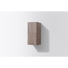 12" Wide by 24" High Linen Side Cabinet With Two Doors in Butternut Wood Finish