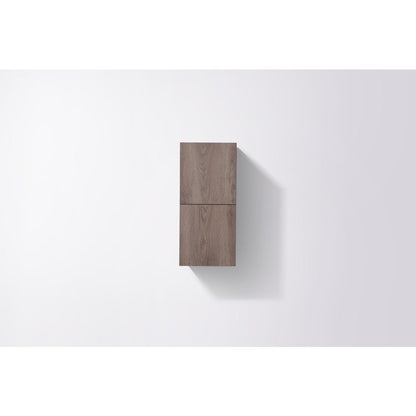 12" Wide by 24" High Linen Side Cabinet With Two Doors in Butternut Wood Finish