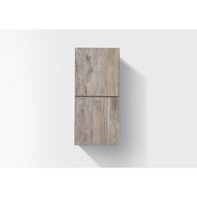 12" Wide by 24" High Linen Side Cabinet With Two Doors in Nature Wood Finish