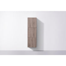 18" Wide by 59" High Linen Side Cabinet With Three Doors in Butternut Wood
