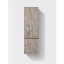 18" Wide by 59" High Linen Side Cabinet With Three Doors in Nature Wood Finish