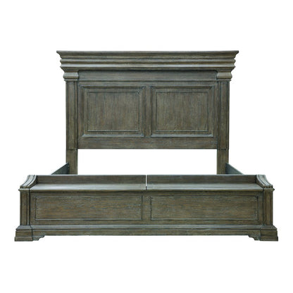Madison Ridge Brown King Bed with Chest Footboard